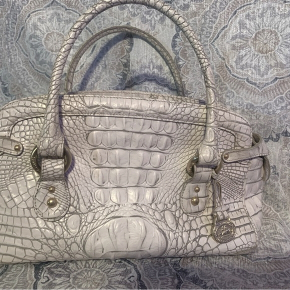 Brahmin Medium Ivory Satchel Bag - Picture 9 of 15
